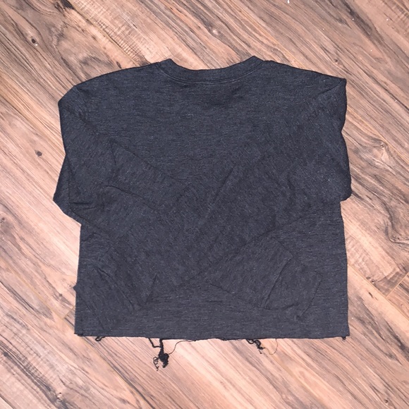 NWT RUTGERS cropped distressed sweater - Picture 2 of 2